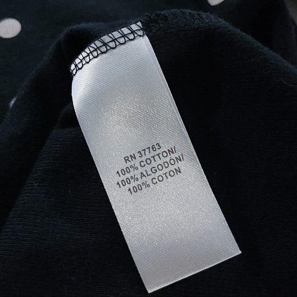 Black and White Polka Dot Boat Neck Shirt - Picture 16 of 16